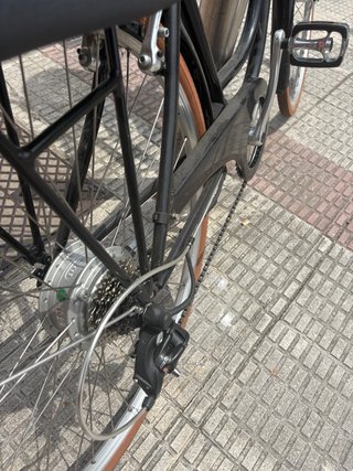 Bicicleta Victoria Negra con Cesta