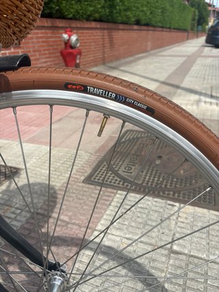 Bicicleta Victoria Negra con Cesta