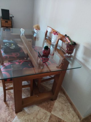 Muebles salón modular + mesas y 4 sillas