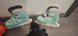 Patines ajustables + Casco + Protecciones