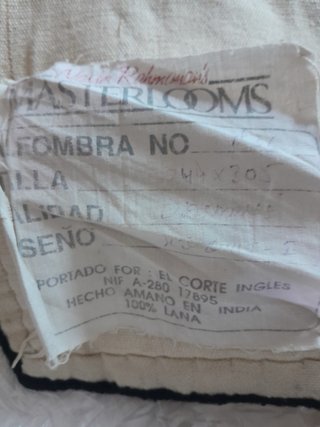 Alfombra de lana hecha a mano
