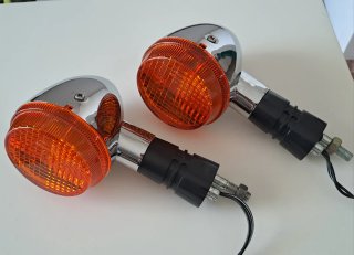 Intermitentes Triumph Cromados Naranja