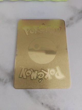 Carta Pokémon Charizard V Metal Dorada