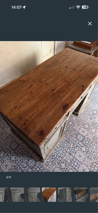 Escritorio industrial antiguo original olivetti