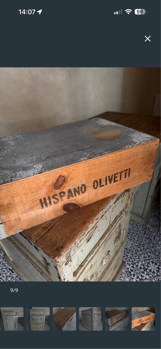Escritorio industrial antiguo original olivetti