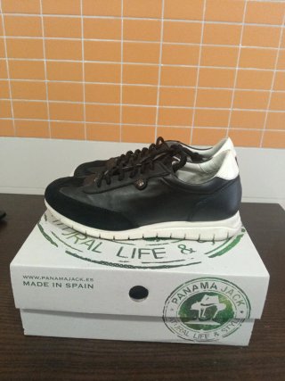 Zapatillas Panama Jack Piel Negras T38