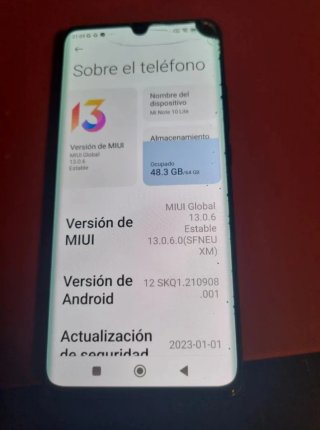 Xiaomi Mi 10 Lite Negro
