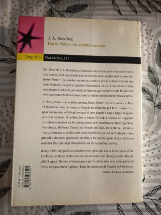 LIBRO - HARRY POTTER I LA CAMBRA SECRETA