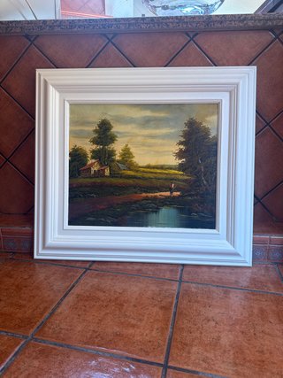 Cuadro Óleo Paisaje Campestre