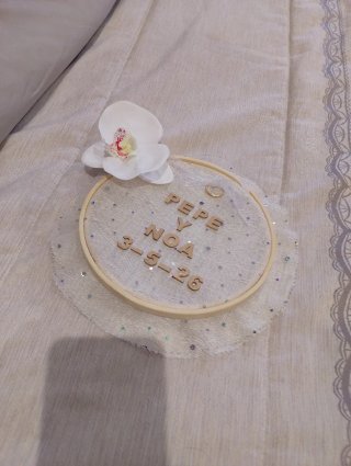 Porta Alianzas Boda Artesanal Personalizado