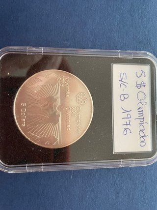 Moneda 5$ Canadá Olimpiadas Montreal 1976