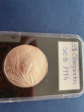 Moneda 5$ Canadá Olimpiadas Montreal 1976