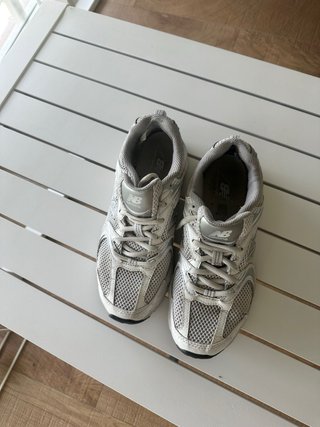 Zapatillas New Balance Plata/Blanco