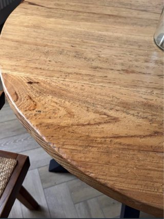 Mesa redonda madera