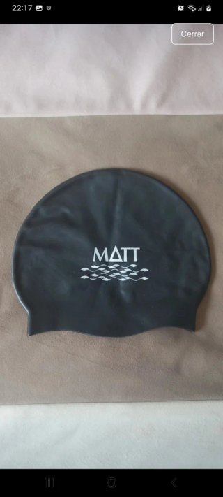 Gorro de natación MATT negro