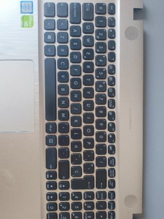 Tastiere e touchpad per Asus F541U, oro/argento