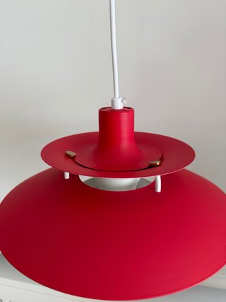 Lámpara techo PH-5 roja nueva
