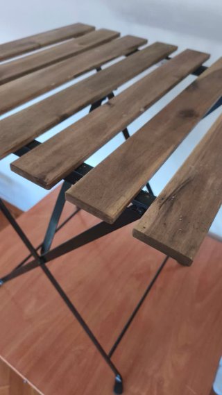 Mesa Plegable Ikea Tarno Madera y Hierro