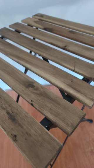 Mesa Plegable Ikea Tarno Madera y Hierro