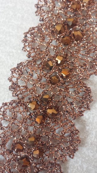 NUEVA pulsera encaje Hecha a Mano! cobre