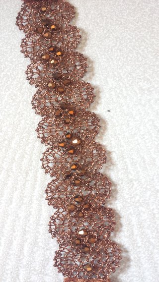 NUEVA pulsera encaje Hecha a Mano! cobre
