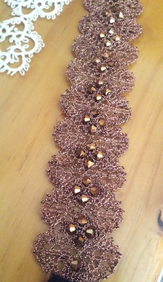 NUEVA pulsera encaje Hecha a Mano! cobre