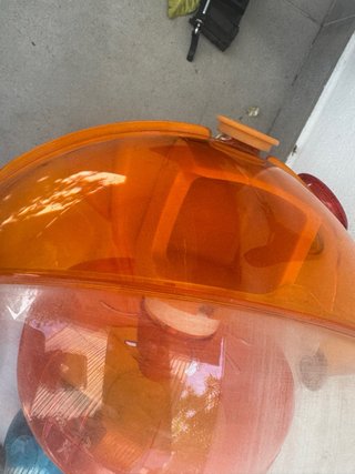 Jaula para hámster color naranja