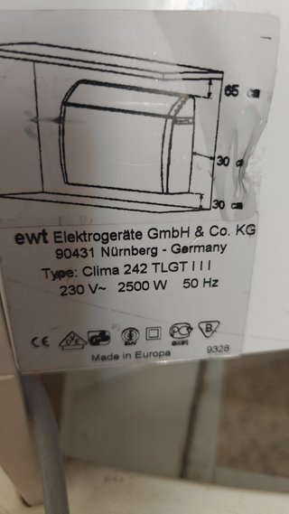 Calefactor Eléctrico 2500W