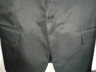 Chaqueta de traje negra T.38