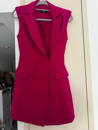 Vestido americana Bershka rosa Talla S