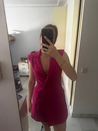 Vestido americana Bershka rosa Talla S