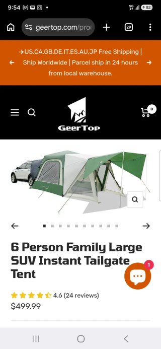 Tienda de campaña GeerTop verde