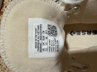 Sneakers Converse platform bianche originali
