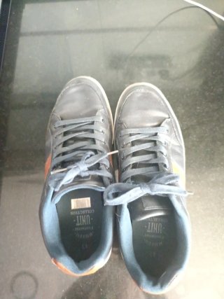 Zapatos de hombre: azul y marrón