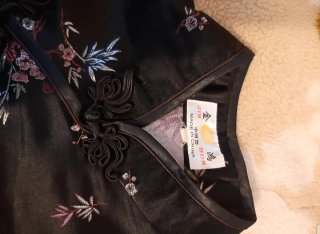 Vestido estilo japonés floral talla XS