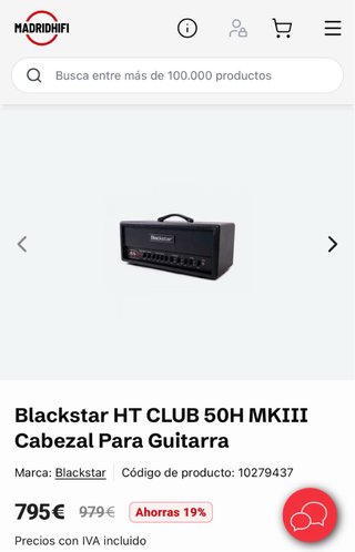 Blackstar HT Club 50H MkIII Amplificador
