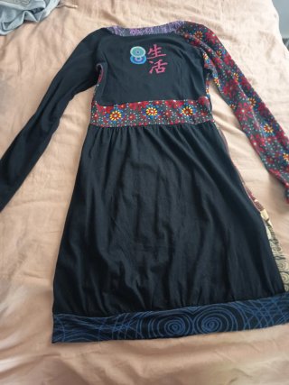 Vestido desigual estampado