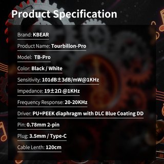 Auriculares KBEAR TB-PRO (3.5mm + Mic) NUEVOS