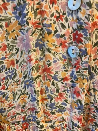 Vestido Oysho flores midi