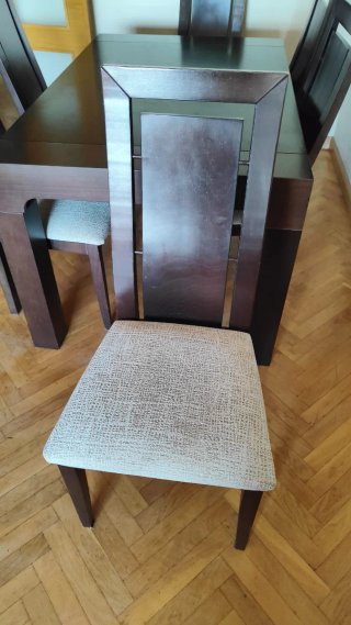 Mesa comedor madera con 6 sillas