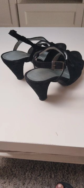 Sandalias tacón piel vuelta vestir/baile