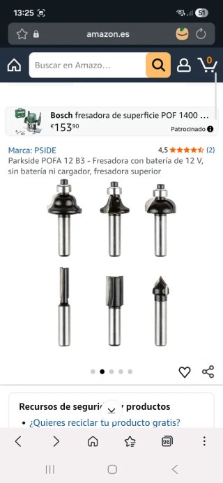 Fresadora recargable  Parkside sin estrenar
