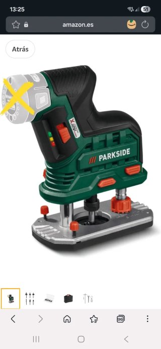Fresadora recargable  Parkside sin estrenar