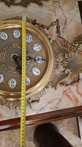 Reloj de Bronce Dorado Antiguo