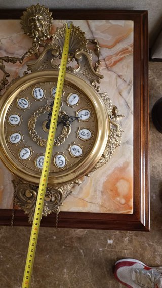 Reloj de Bronce Dorado Antiguo