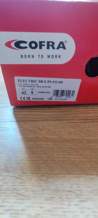 Botas de trabajo COFRA dieléctricas n° 42