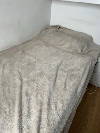 Manta suave beige de forro polar
