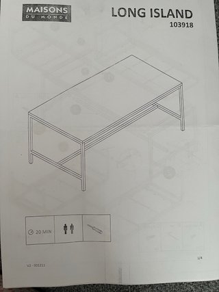 Mesa industrial Maisons Du Monde capacidad 8 pers