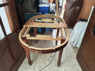 Mesa comedor y 4 sillas madera