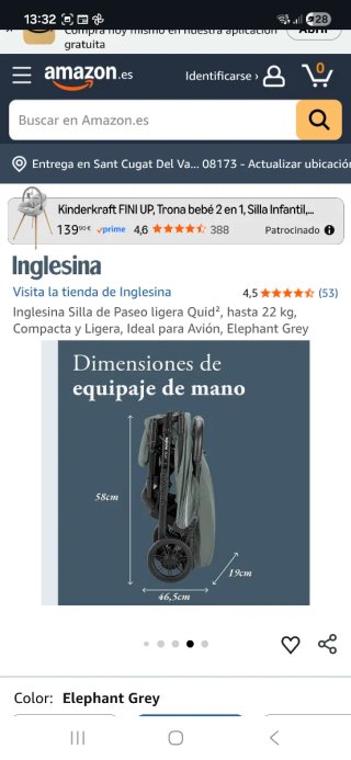Silla de Paseo Inglesina Quid² Ligera